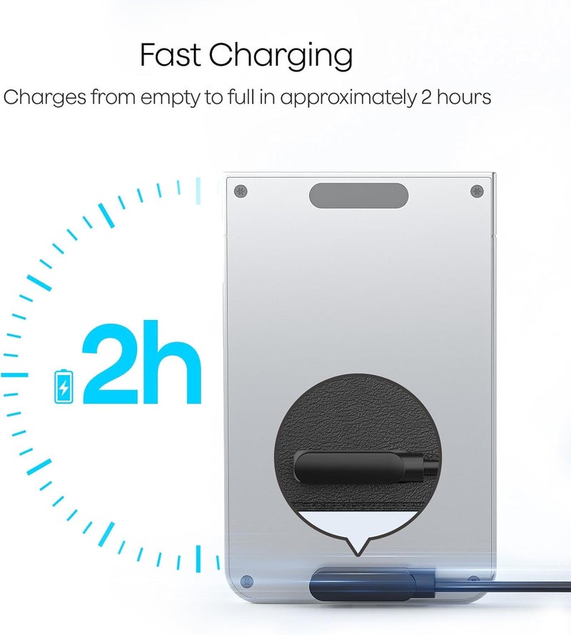 PLAUD مجموعة استبدال لجهاز تسجيل الصوت Note AI – كابل شحن مغناطيسي USB-C وحلقة مغناطيسية رفيعة 0.2 بوصة، كابل شحن سريع بطول 2 قدم، ملحق متوافق رسمي، بديل احتياطي - Image 4